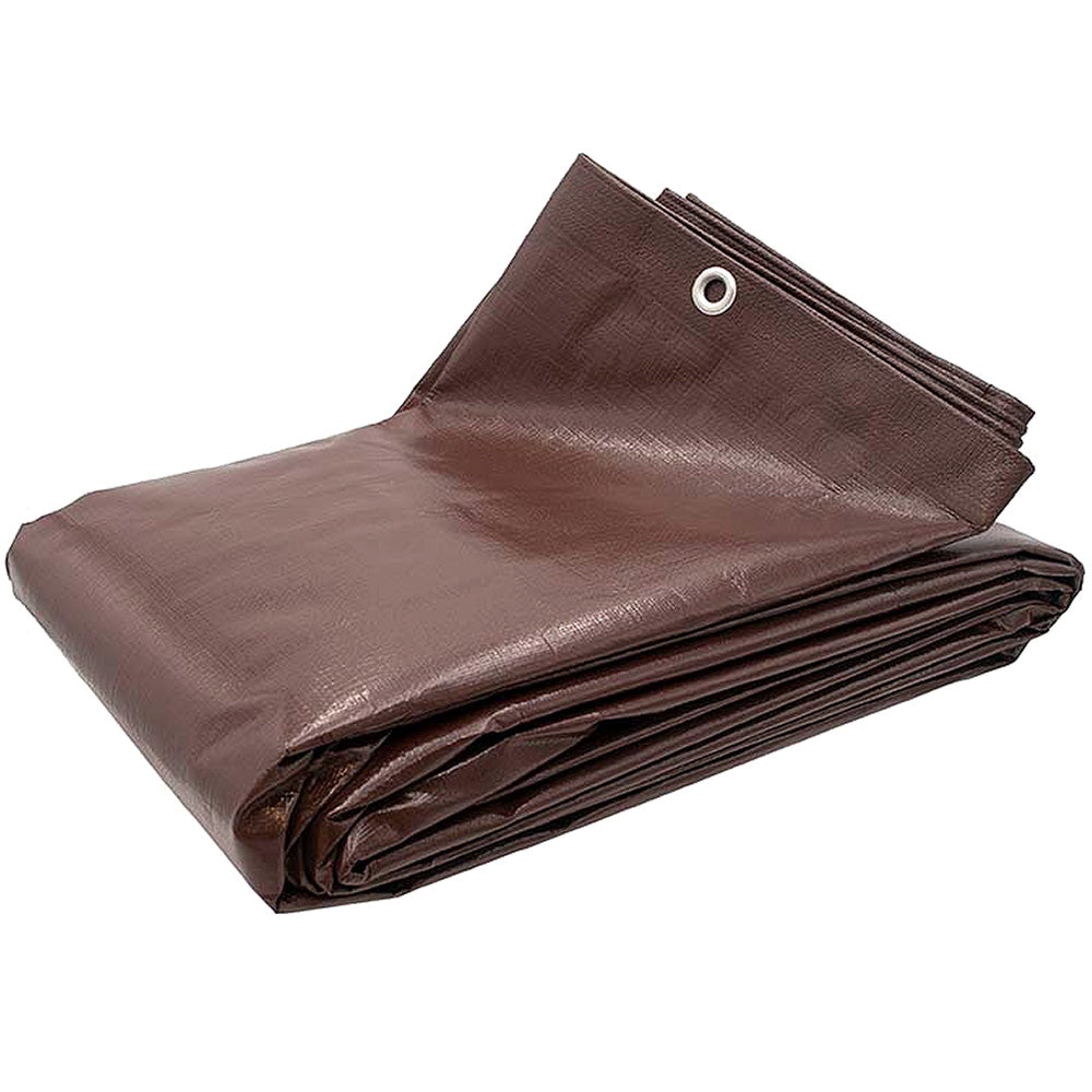 tarps media Heavy Duty Brown Poly Tarp